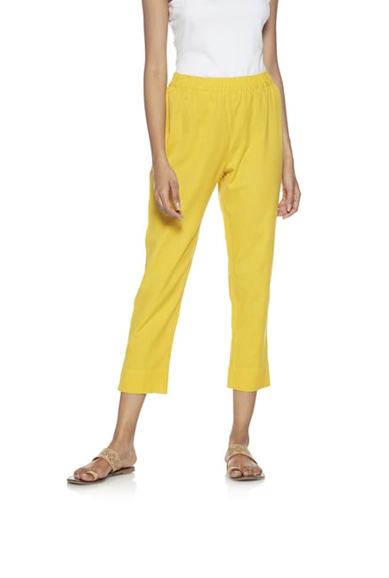 Utsa by Westside Yellow Ethnic Pants Utsa by Westside Yellow Ethnic Pants