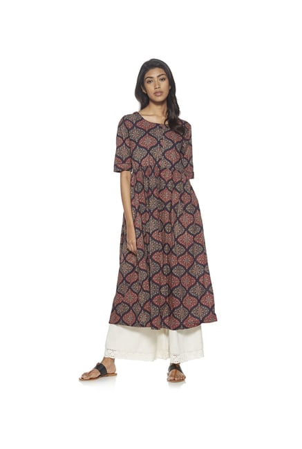 Utsa by Westside Indigo Floral Printed Kurta Utsa by Westside Indigo Floral Printed Kurta