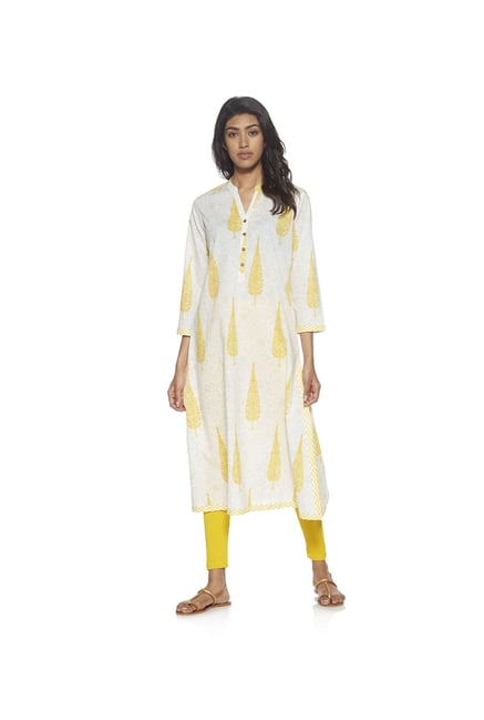 Utsa by Westside Yellow Floral Design Kurta Utsa by Westside Yellow Floral Design Kurta