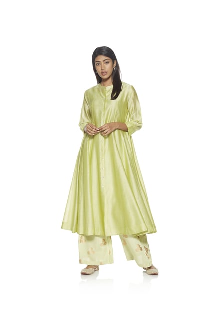 Zuba by Westside Lime Melange Kurta with Chemise Zuba by Westside Lime Melange Kurta with Chemise
