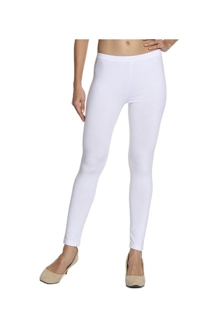 Soch White Regular Fit Cotton Lycra Churidar Soch White Regular Fit Cotton Lycra Churidar