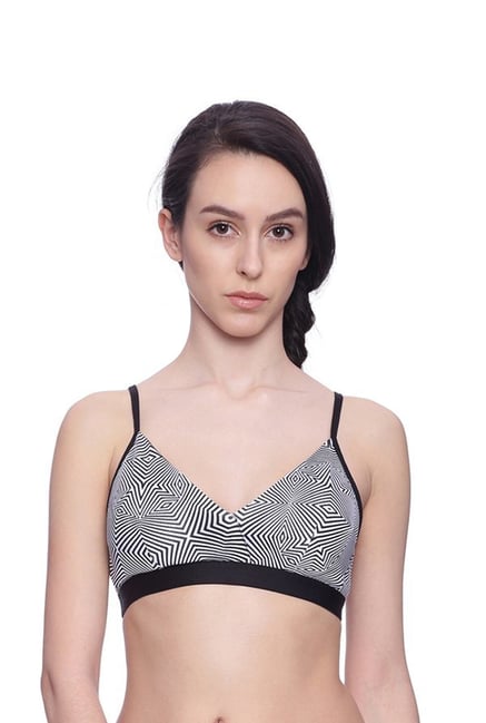 BRAG Black & White Non Wired Padded Bralette BRAG Black & White Non Wired Padded Bralette