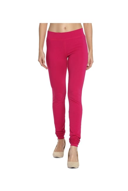 Soch Pink Regular Fit Cotton Lycra Churidar Soch Pink Regular Fit Cotton Lycra Churidar