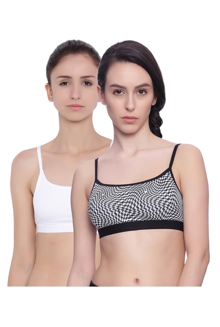BRAG Black & White Non Wired Padded T-Shirt Bra (Pack Of 2) BRAG Black & White Non Wired Padded T-Shirt Bra (Pack Of 2)