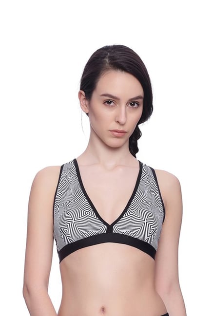 BRAG Black & White Non Wired Padded Bralette BRAG Black & White Non Wired Padded Bralette