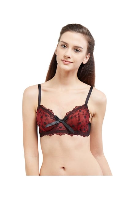 Blush by PrettySecrets Red Under-Wired Non-Padded Bra Blush by PrettySecrets Red Under-Wired Non-Padded Bra