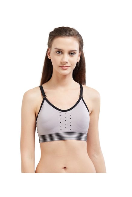 Blush by PrettySecrets Grey Cross Back Sports Bra Blush by PrettySecrets Grey Cross Back Sports Bra