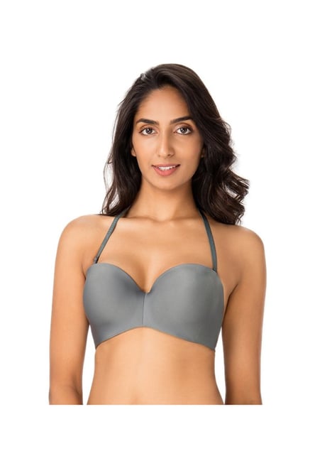 PrettySecrets Grey Under-Wired Padded Bra PrettySecrets Grey Under-Wired Padded Bra