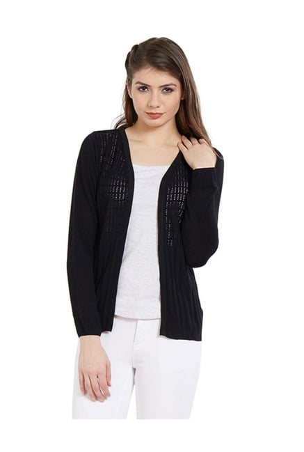Kraus Black Crochet Shrug Kraus Black Crochet Shrug