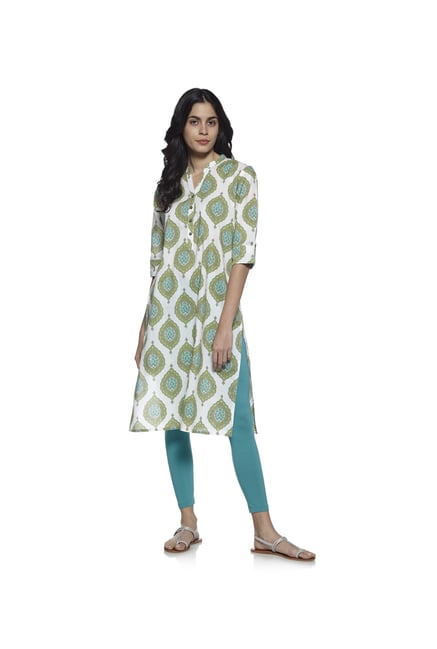 Utsa by Westside Lime Pure Cotton Kurta Utsa by Westside Lime Pure Cotton Kurta