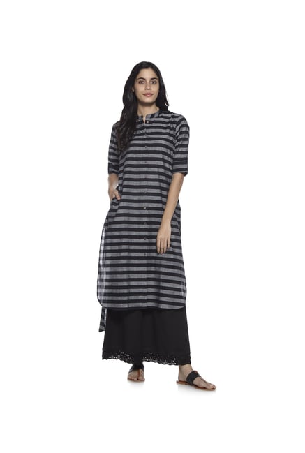 Utsa by Westside Black High-low Kurta Utsa by Westside Black High-low Kurta