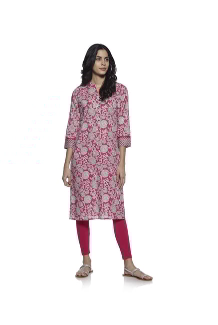 Utsa by Westside Pink Pure Cotton Kurta Utsa by Westside Pink Pure Cotton Kurta