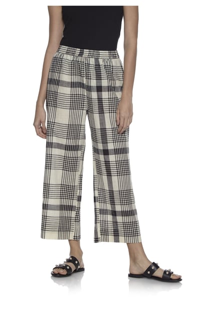 Utsa by Westside Black Pure Cotton Palazzos Utsa by Westside Black Pure Cotton Palazzos
