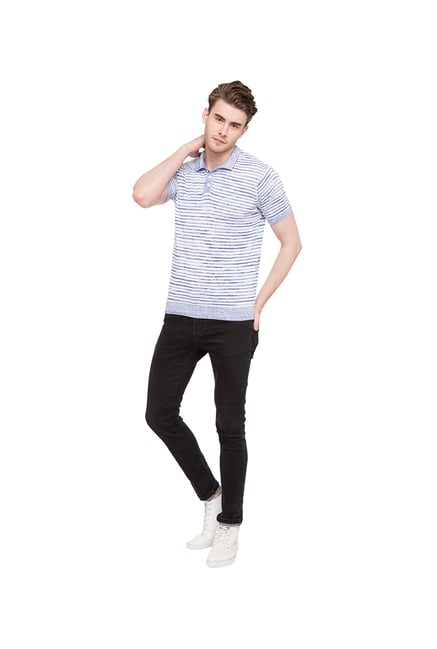 Globus Blue & White Polo T-Shirt Globus Blue & White Polo T-Shirt