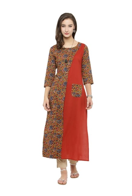 Varanga Rust Printed Kurta Varanga Rust Printed Kurta