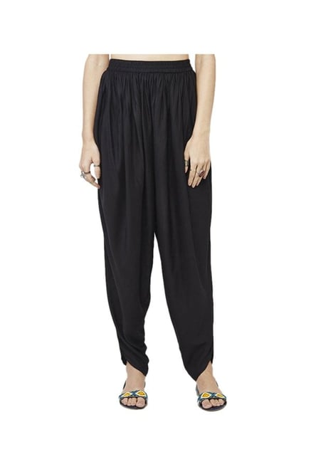 Global Desi Black Regular Fit Dhoti Pants Global Desi Black Regular Fit Dhoti Pants