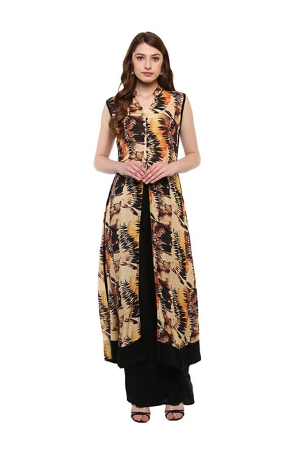Ziyaa Multicolor Printed Rayon Kurta Ziyaa Multicolor Printed Rayon Kurta