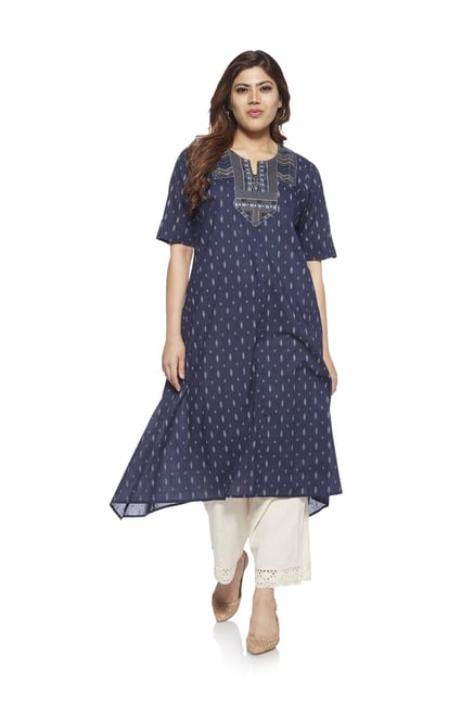 Diza curve by Westside Indigo Mirror-work Kurta Diza curve by Westside Indigo Mirror-work Kurta