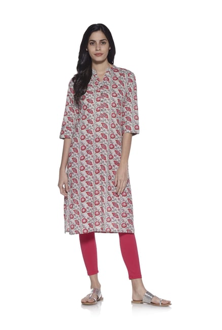 Utsa by Westside Pink Pure Cotton Kurta Utsa by Westside Pink Pure Cotton Kurta