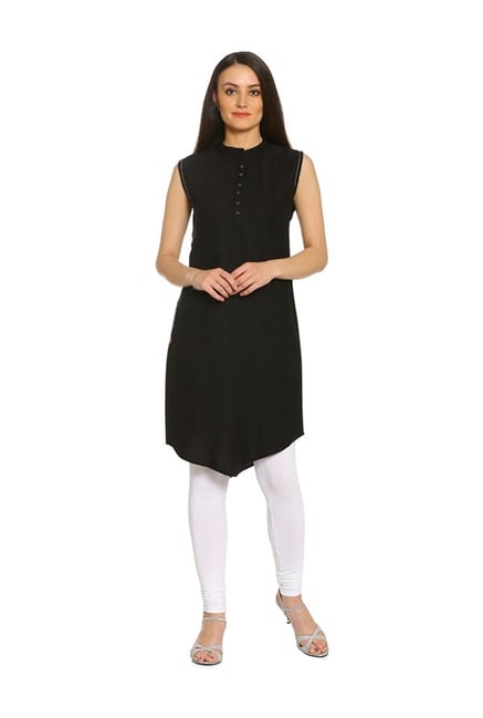 Soch Black Regular Fit Cotton Kurta Soch Black Regular Fit Cotton Kurta