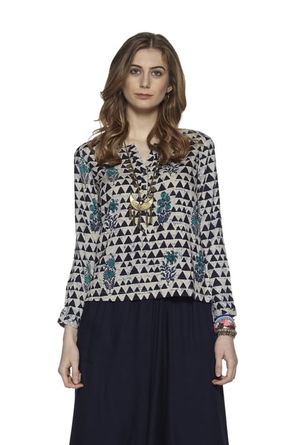 Bombay Paisley by Westside Indigo Printed Kurti Bombay Paisley by Westside Indigo Printed Kurti