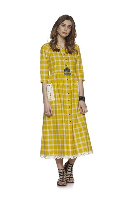 Bombay Paisley by Westside Yellow Dress Bombay Paisley by Westside Yellow Dress