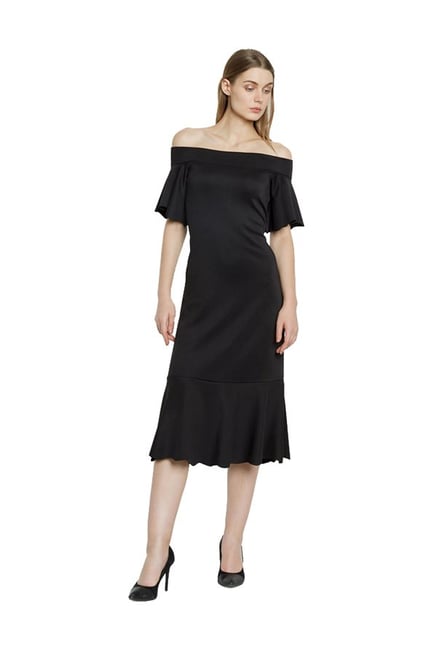 AND Black Below Knee Dress AND Black Below Knee Dress