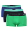 Emporio Armani Black, Blue & Green Trunks (Pack Of 3)