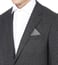 Boss Medium Grey Pocket Square