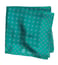 Brooks Brothers Teal Printed Tonal Medallion Pocket Square