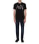 Armani Exchange Black Round Neck Logo T-Shirt