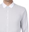 Armani Exchange White Mini Print Contrast Collar Shirt