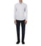 Armani Exchange White Mini Print Contrast Collar Shirt