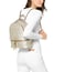 MICHAEL Michael Kors Pale Gold Rhea Zip Medium Leather Backpack