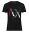 Armani Exchange Black Digi Logo Print Slim Fit T-Shirts