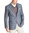 Brooks Brothers Light Blue Regent Fit Sport Linen Blend Coat