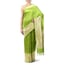 Swati and Sunaina Green Padmini Silk Saree With Blouse
