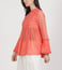 Ritu Kumar Coral Pleated Peplum Kurti