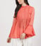 Ritu Kumar Coral Pleated Peplum Kurti