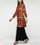 Ritu Kumar Rust & Black Geometric Print Kurti