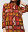 Ritu Kumar Rust & Black Geometric Print Kurti