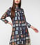 Ritu Kumar Indigo & Beige Geometric Print Kurti