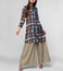 Ritu Kumar Indigo & Beige Geometric Print Kurti