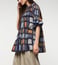 Ritu Kumar Indigo & Beige Geometric Print Kurti
