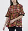 Ritu Kumar Rust & Black Geometric Print Kurti