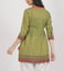 Ritu Kumar Olive Embroidered Tie-Up Kurti