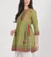 Ritu Kumar Olive Embroidered Tie-Up Kurti