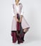Chola Purple & White Striped Cotton Jacket