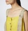 Chola Mustard Textured Pinafore Jumpsuit