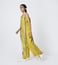 Chola Mustard Textured Pinafore Jumpsuit